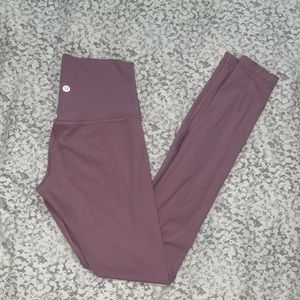 Pastel pink lululemon align leggings size 4